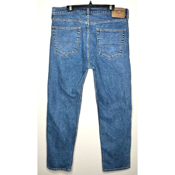 Levis Signature Mens Jeans Regular Fit Straight Cut Denim Blue Size 34x32 - Picture 2 of 8